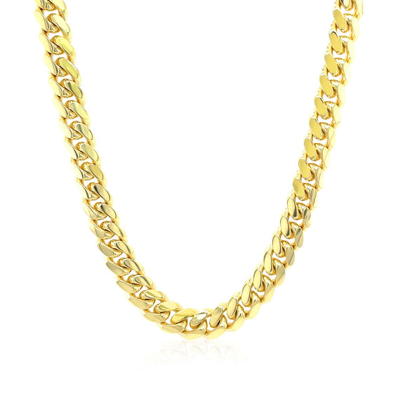 Brand New 10k Yellow Gold Classic Miami Cuban Solid Chain (6.10 mm)