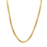 Brand New 14k Yellow Gold Round Box Chain (3.4 mm)