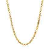 Brand New 14k Yellow Gold Round Box Chain (3.4 mm)