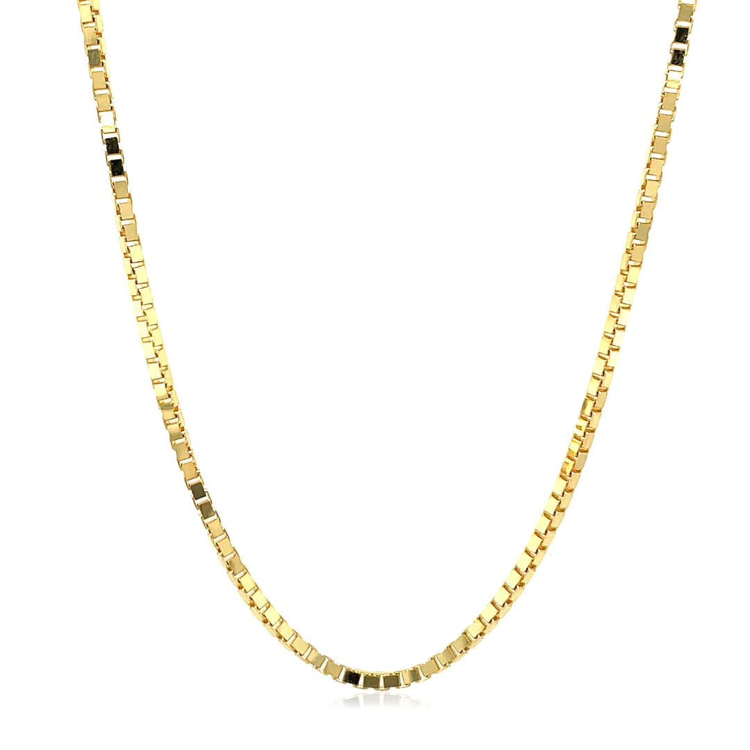 Brand New 14k Yellow Gold Semi Solid Box Chain (1.80 mm)