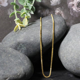 Brand New 14k Yellow Gold Semi Solid Box Chain (1.80 mm)