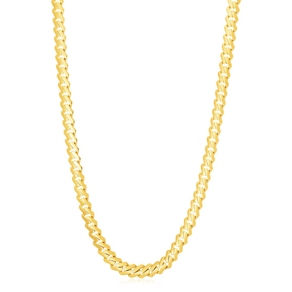 Brand New 14k Yellow Gold High Polish Modern Lite Edge Chain (8.00 mm)