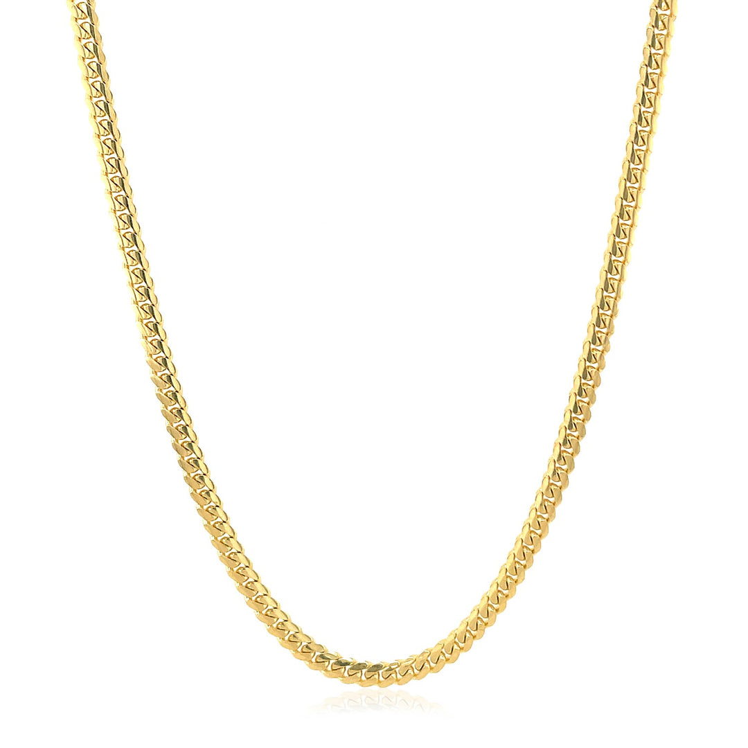 Brand New 14k Yellow Gold Classic Solid Miami Cuban Chain (2.60 mm)