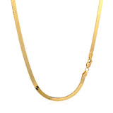 Brand New Imperial Herringbone Chain in 10k Yellow Gold (3.80 mm)