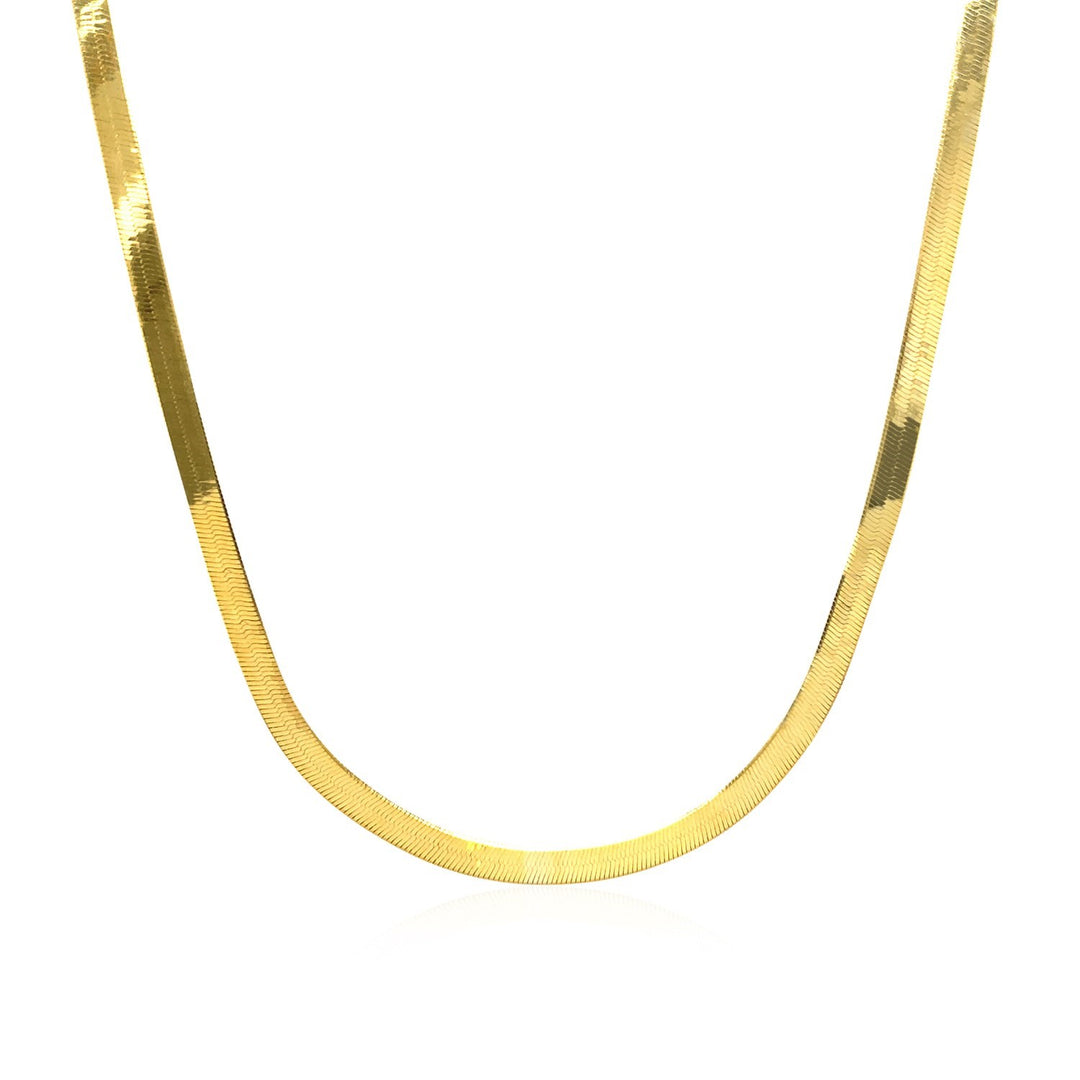 Brand New Imperial Herringbone Chain in 10k Yellow Gold (2.80 mm)