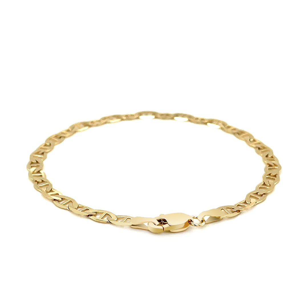 Brand New 10k Yellow Gold Mariner Link Bracelet (4.50 mm)