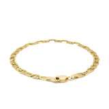 Brand New 10k Yellow Gold Mariner Link Bracelet (4.50 mm)