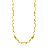 Brand New 14k Yellow Gold Twisted and Polished Link Necklace