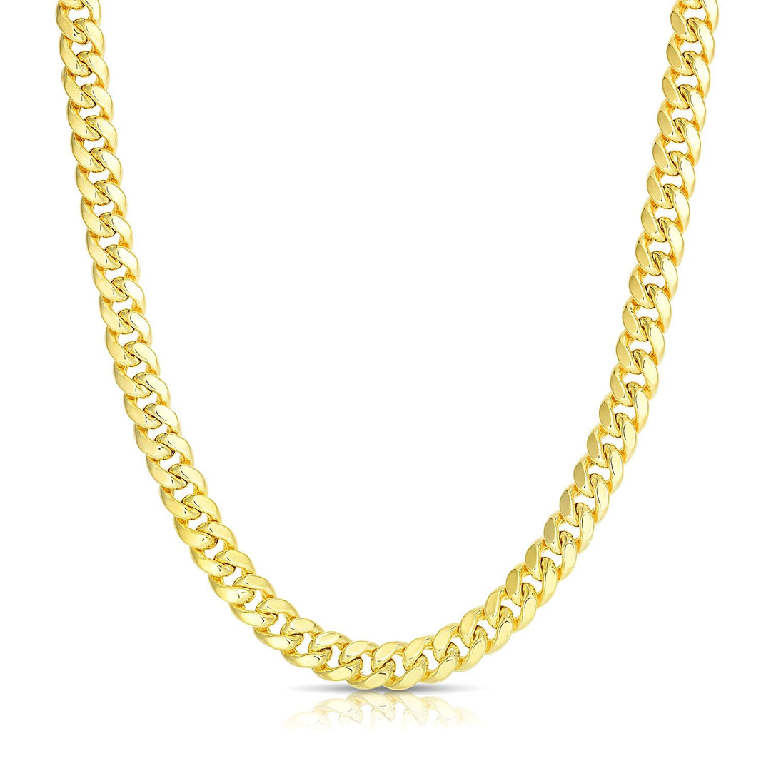 Brand New 10k Yellow Gold Semi Solid Miami Cuban Chain (6.10 mm)