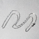 Brand New 18K White Gold Fine Paperclip Chain (1.50 mm)