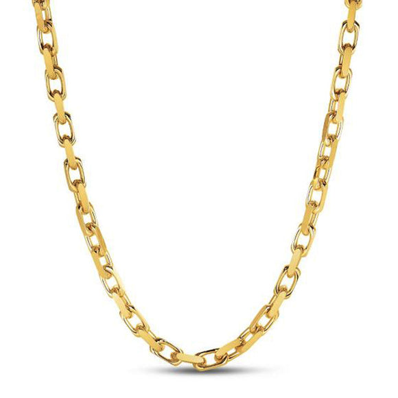 Brand New 14k Yellow Gold French Cable Link Chain (6.10 mm)