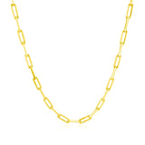 Brand New 14K Yellow Gold Paperclip Chain (2.50 mm)