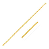 Brand New 14k Yellow Solid Gold Diamond Cut Round Franco Chain (2.20 mm)