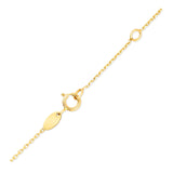 Brand New 14k Yellow Gold Chain Necklace with Cross Stations