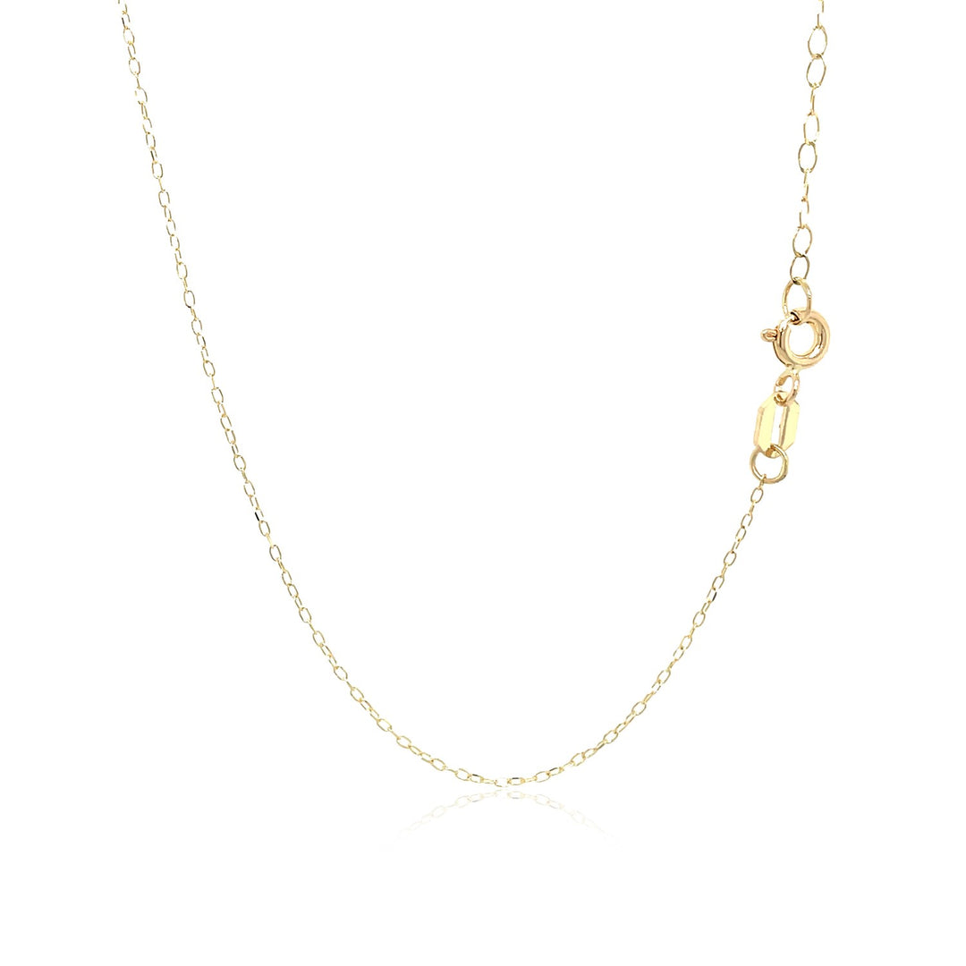 Brand New 14k Yellow Gold Necklace with Dog Paw Print Symbol in Mother of Pearl