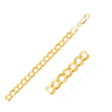 Brand New 10k Yellow Gold Curb Bracelet (8.20 mm)