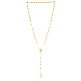 Brand New 14K Yellow Gold Rosary Necklace