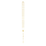 Brand New 14K Yellow Gold Rosary Necklace