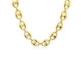 Brand New 14k Yellow Gold Puffed Mariner Link Chain (9.00 mm)