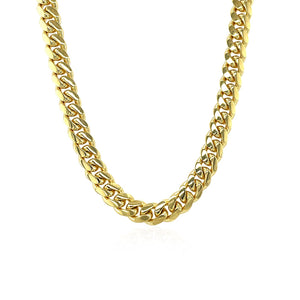 Brand New 14k Yellow Gold Classic Miami Cuban Solid Chain (4.90 mm)