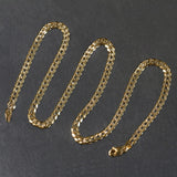 Brand New 14k Two Tone Gold Pave Curb Chain (4.60 mm)