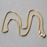 Brand New 14k Yellow Gold Solid Round Box Chain (2.5 mm)