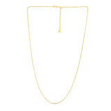 Brand New 14k Yellow Gold Adjustable Franco Chain (1.00 mm)