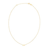 Brand New 14K Yellow Gold Aquarius Necklace