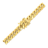 Brand New 10k Yellow Gold Semi Solid Miami Cuban Chain (6.60 mm)