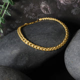 Brand New Double Rope Chain Bracelet in 10k Yellow Gold (2.10 mm)