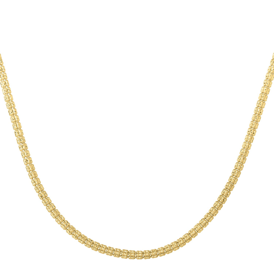 Brand New Ice Barrel Chain in 14k Yellow Gold (3.10 mm)