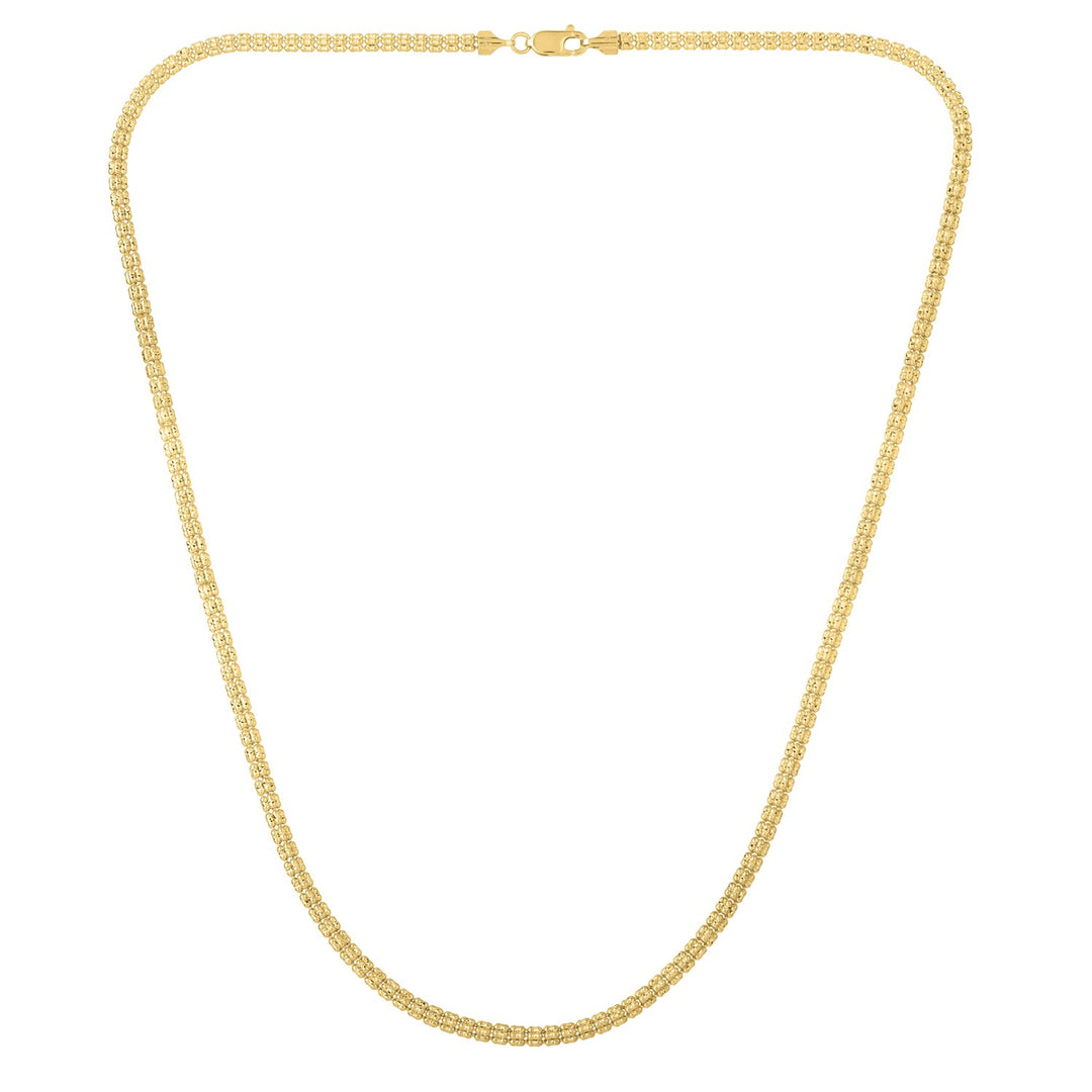 Ice Barrel Chain in 14k Yellow Gold (3.1 mm)