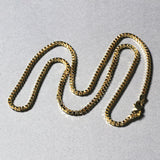 Brand New 14k Yellow Gold Semi Solid Box Chain (2.10 mm)