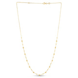 Brand New 14k Yellow Gold Bead Necklace