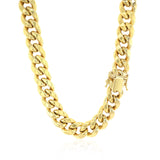 Brand New 14k Yellow Gold Semi Solid Miami Cuban Chain (10.70 mm)