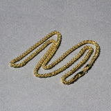 Brand New 14k Yellow Gold Light Weight Wheat Chain (2.80 mm)