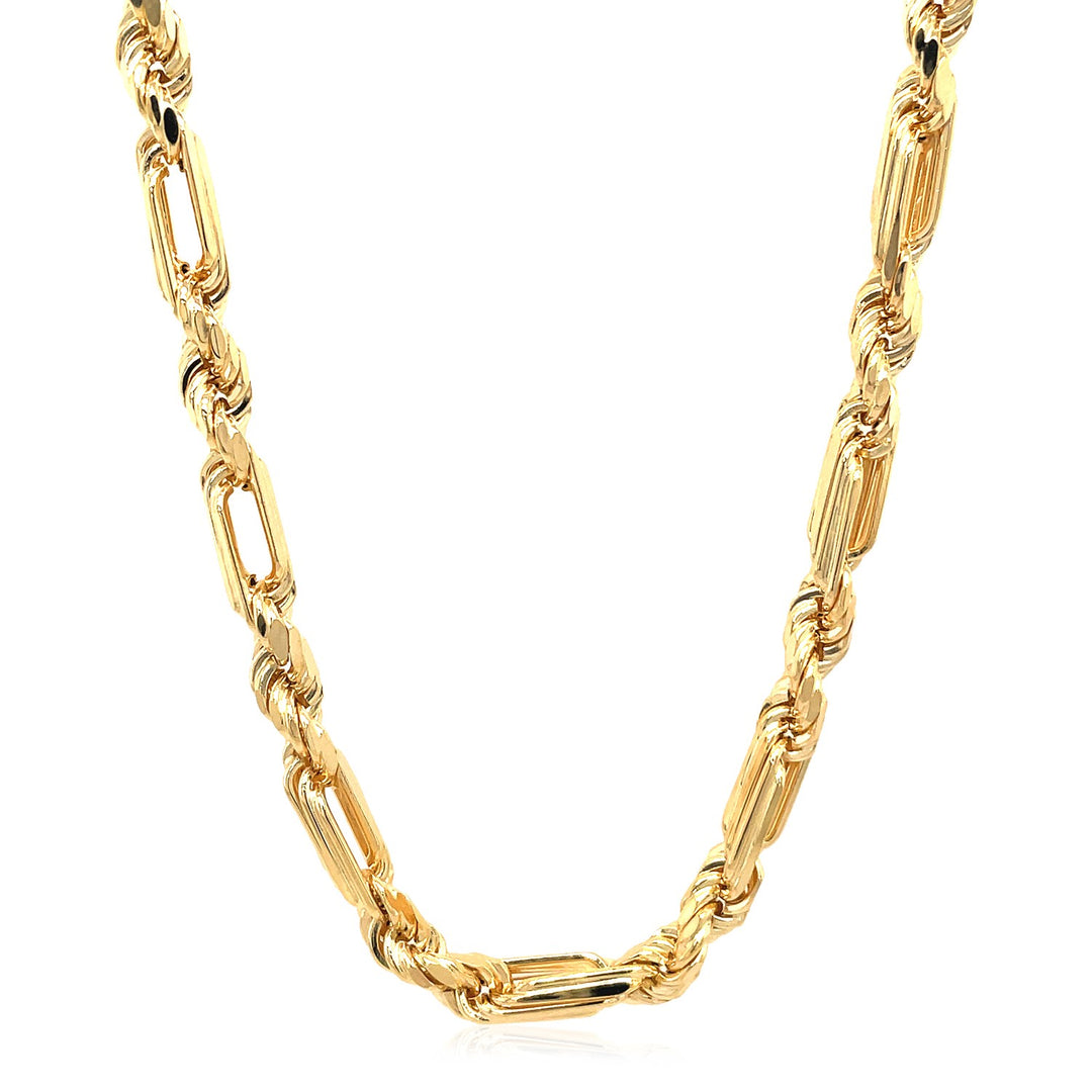 Brand New 14k Yellow Gold Figaro Chain Necklace