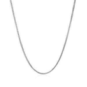 Brand New 14k White Gold Foxtail Chain (1.00 mm)