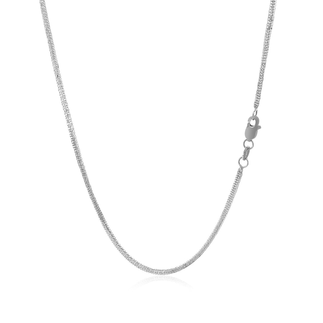 Brand New 14k White Gold Foxtail Chain (1.00 mm)