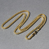 Brand New 14k Yellow Solid Gold Diamond Cut Round Franco Chain (2.70 mm)