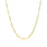 14K Yellow Gold Delicate Paperclip Chain (2.1 mm)