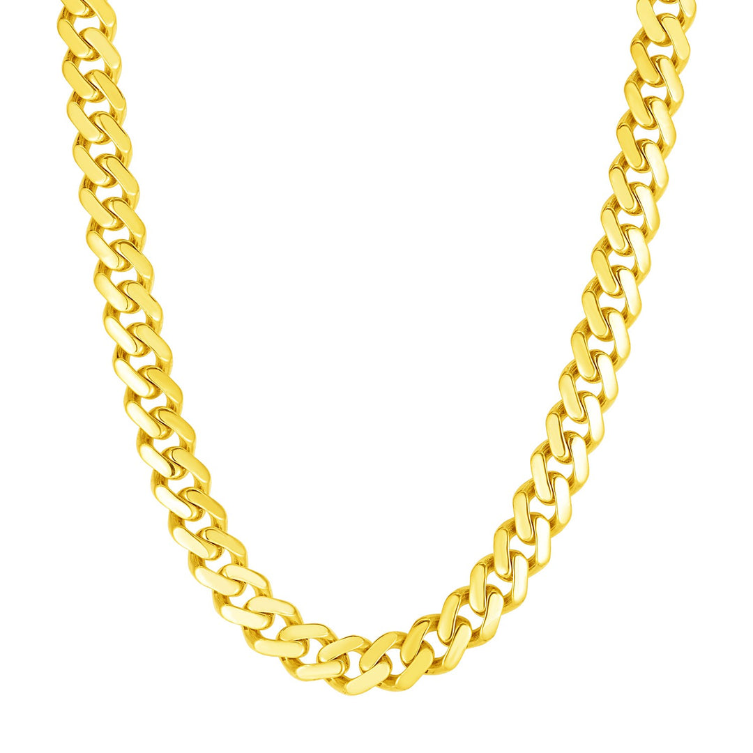 Brand New 14k Yellow Gold 22 inch Polished Curb Chain Necklace