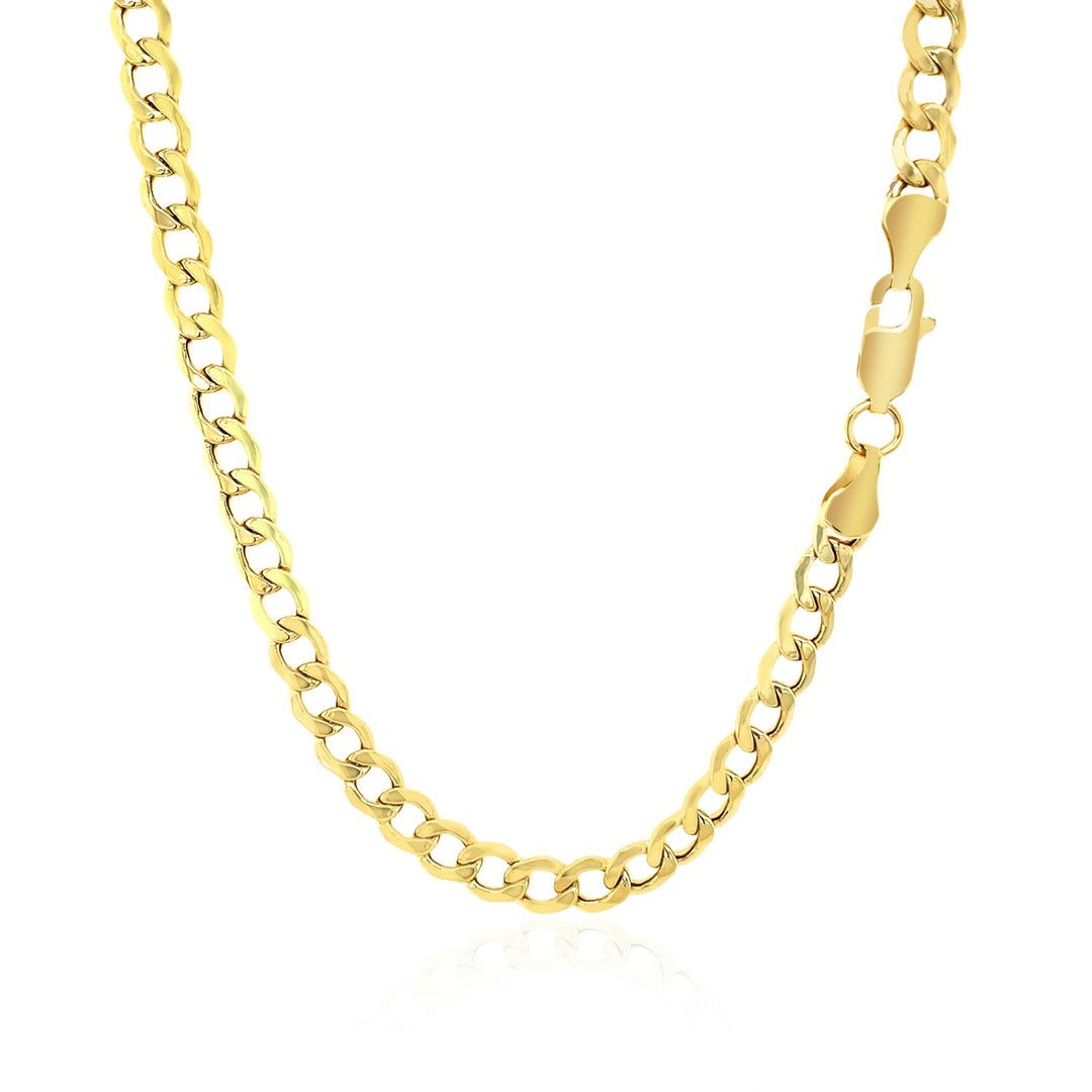 Brand New 10k Yellow Gold Curb Chain (4.40 mm)