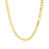 Brand New 10k Yellow Gold Curb Chain (4.40 mm)