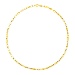 Brand New 14k Yellow Gold Paperclip Chain Necklace