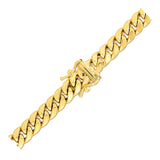 Brand New 14k Yellow Gold Semi Solid Miami Cuban Chain (6.60 mm)