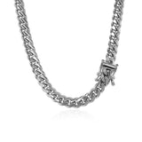 Brand New 14k White Gold Classic Miami Cuban Solid Chain (5.00 mm)