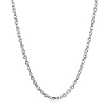 Brand New 18k White Gold Diamond Cut Cable Link Chain (2.60 mm)