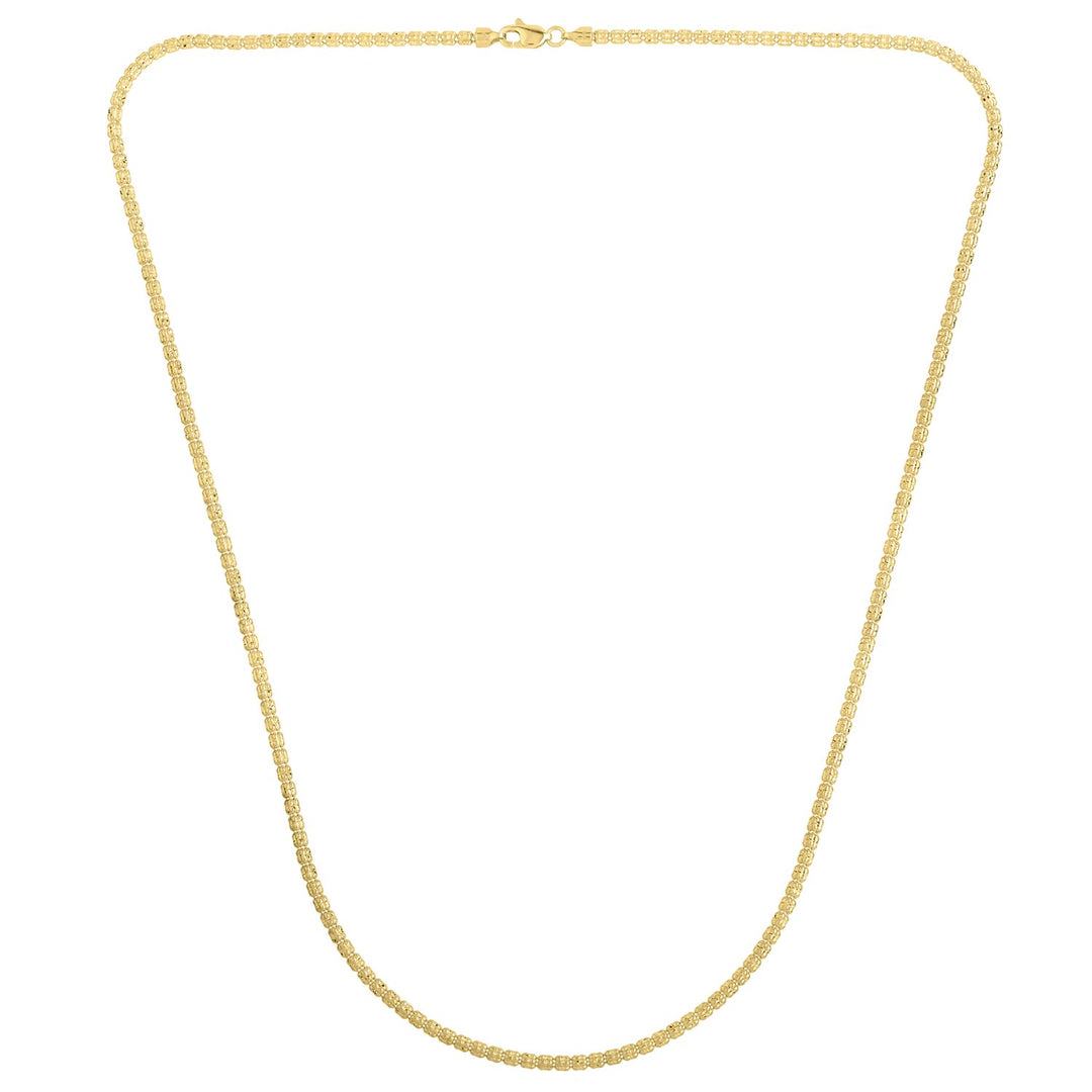 Brand New Ice Barrel Chain in 14k Yellow Gold (2.70 mm)