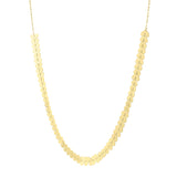 Brand New 14k Yellow Gold Polished Heart Link Chain Necklace